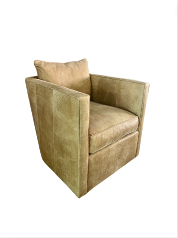 Rothko Leather swivel chair