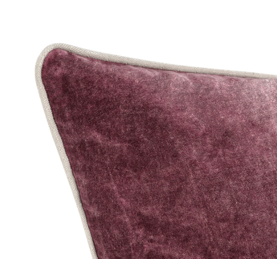 Heirloom Sangria Red Velvet Pillow, 14x20