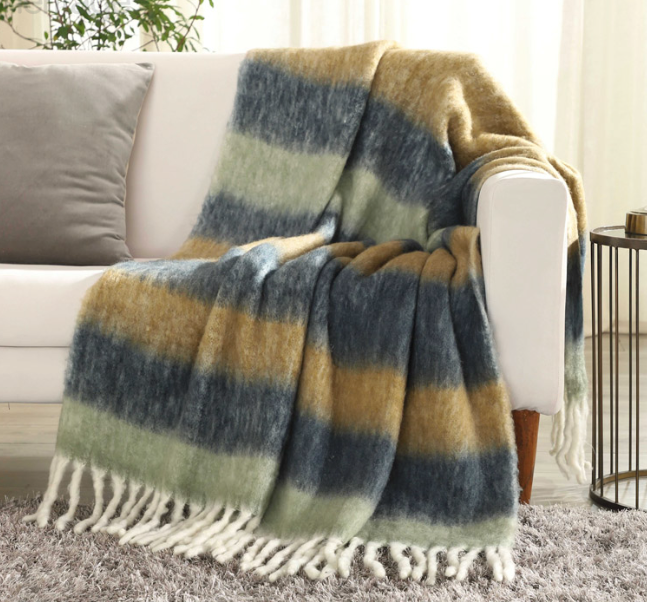 TH133 Camden Faux Mohair Throw