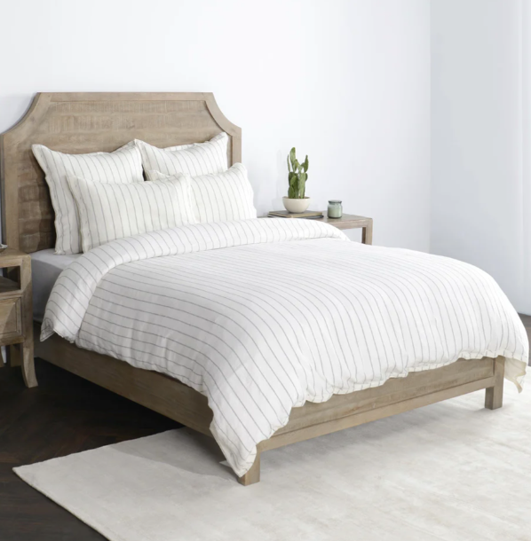 V011784 Queen Monaco Duvet, Ivory