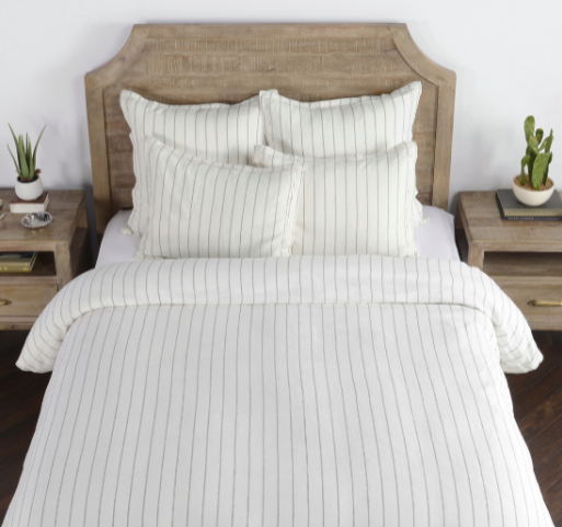 V011784 Queen Monaco Duvet, Ivory