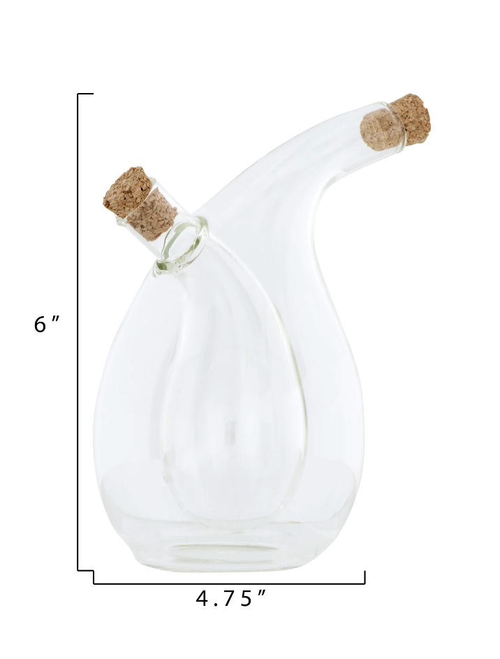 DF0879 Oil and Vinegar Cruet with Cork Stoppers