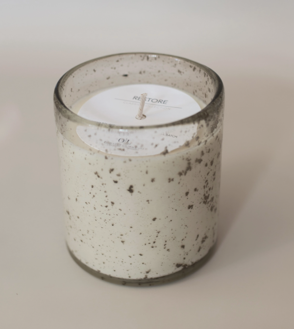 7011 Bubble/Flecked Candle Apples & Maple Bourbon