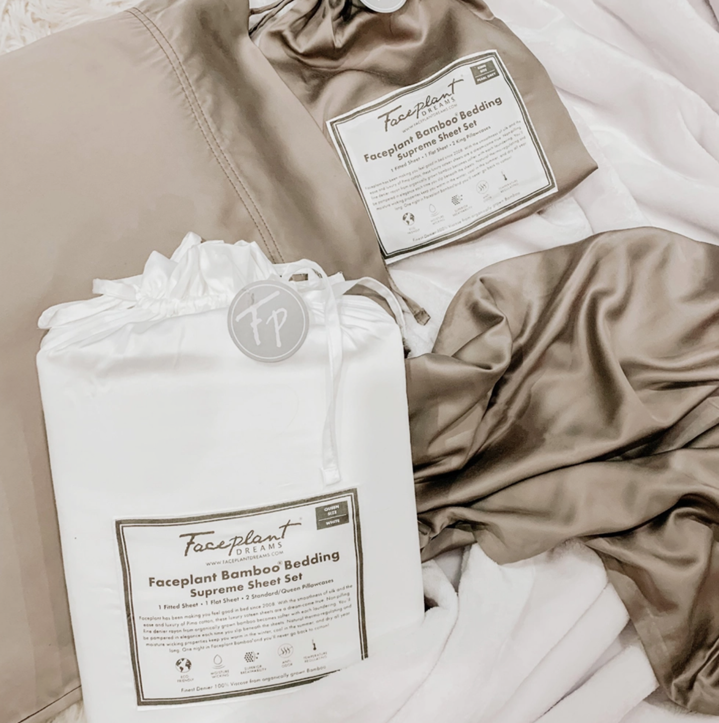19852 Faceplant Bamboo Luxury Sheet Set, Queen