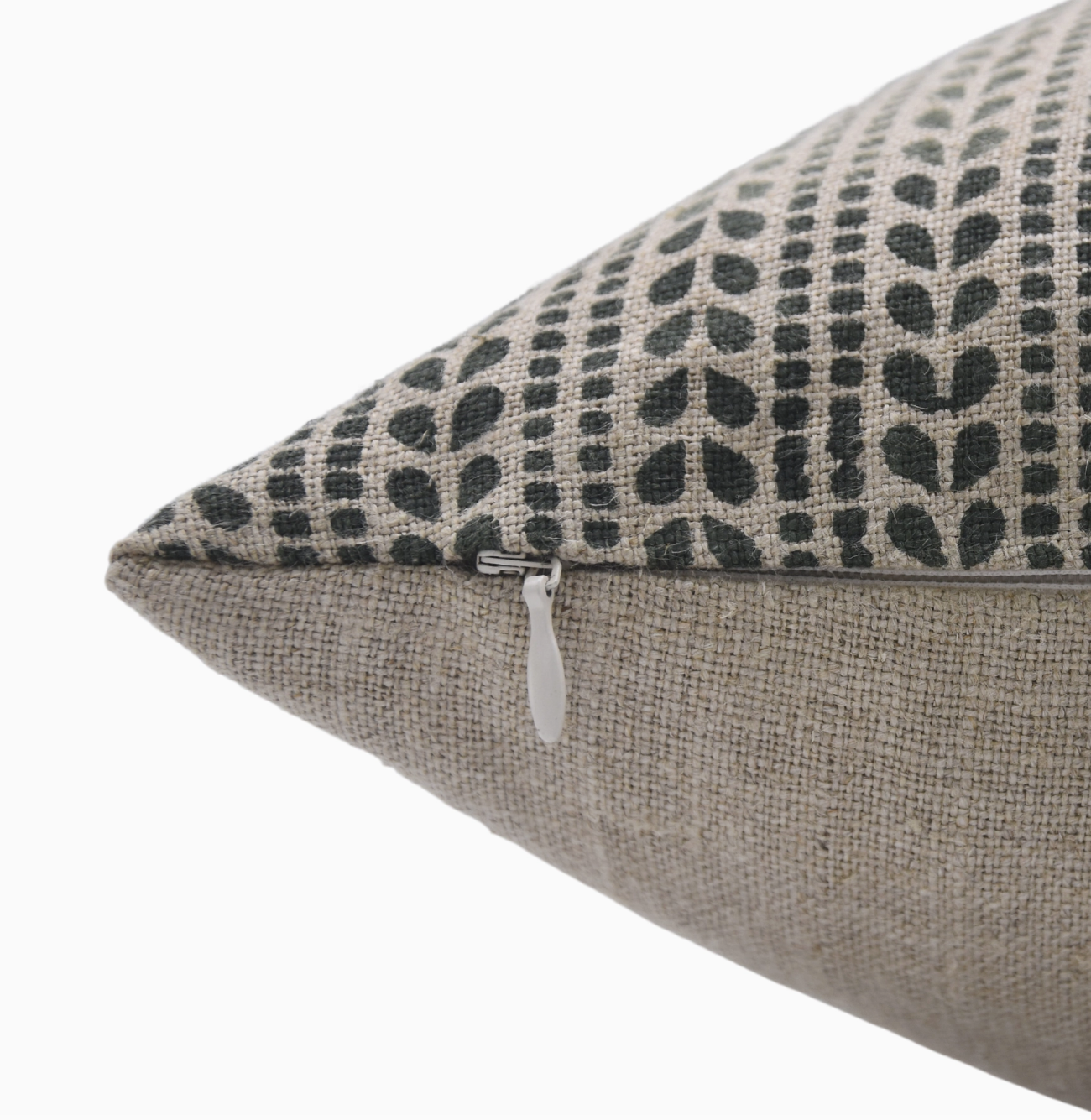 RTNB-GR-TL-14x20 Ratanbel Pure Linen Pillow, 14x20