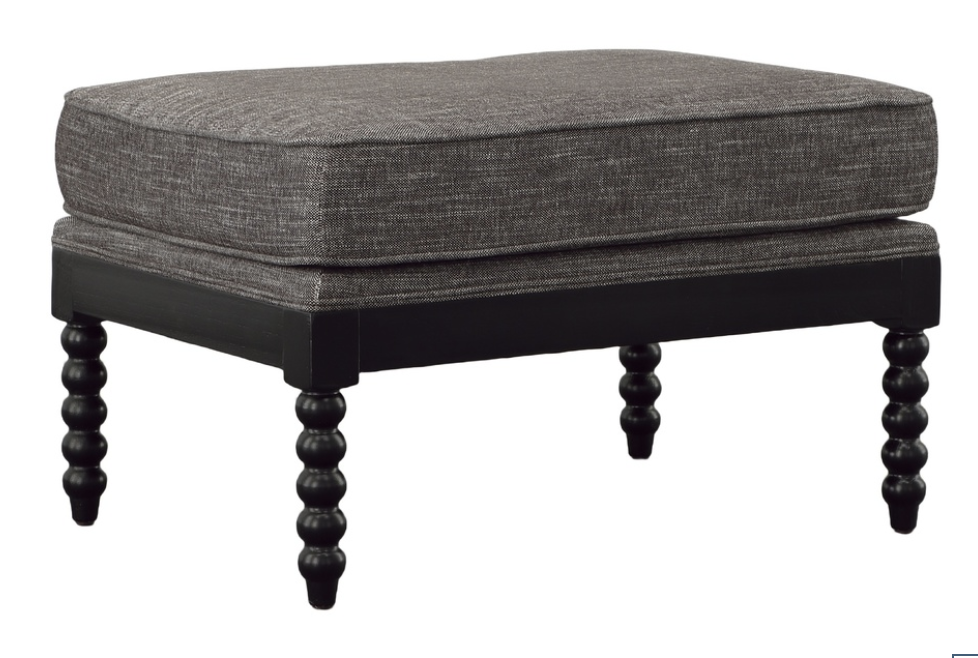 20-444B Black Sara Ottoman