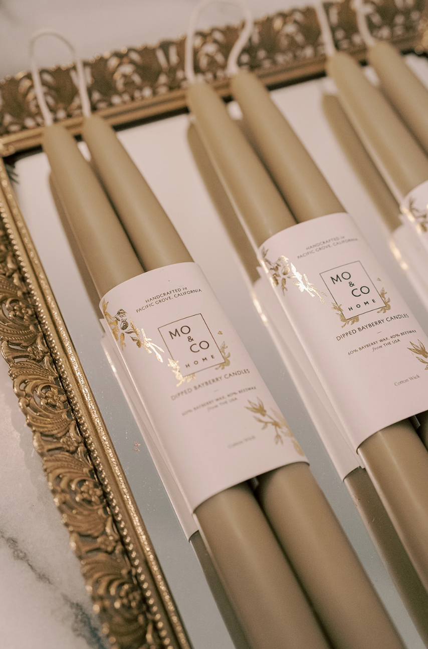 10" Bayberry Dipped Candles