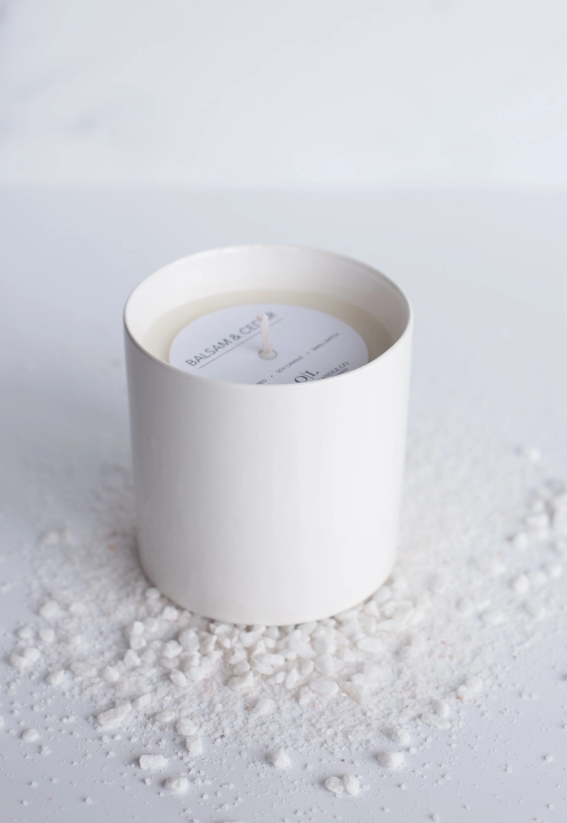 Ceramic Candle - Apple & Maple Bourbon