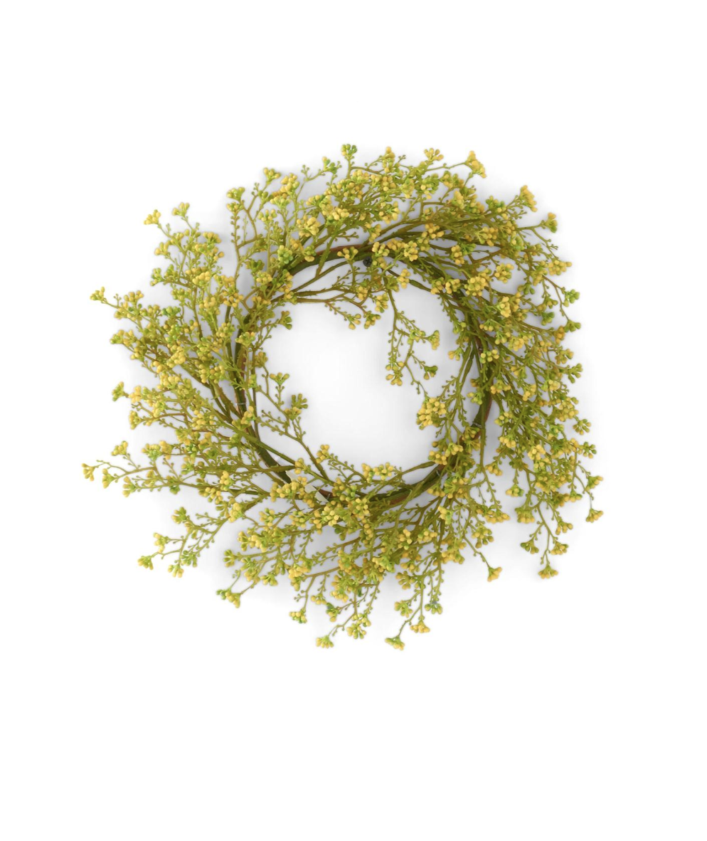 15288B-YE 12" Yello Mini Berry Candle Ring