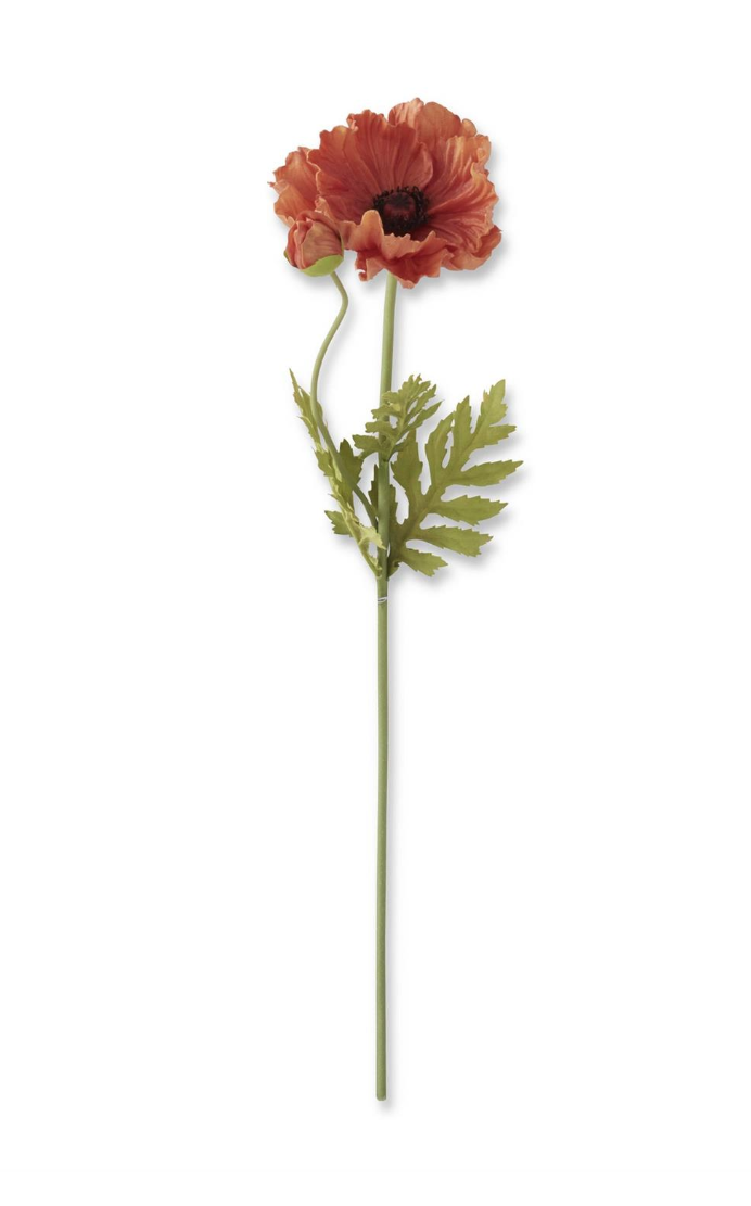 19226A-OR 25.5" Orange Poppy Stem