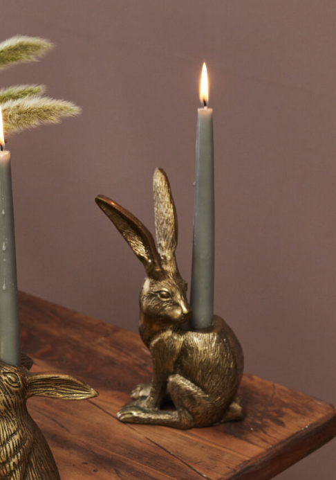 73441 Halcyon Hare Candleholder
