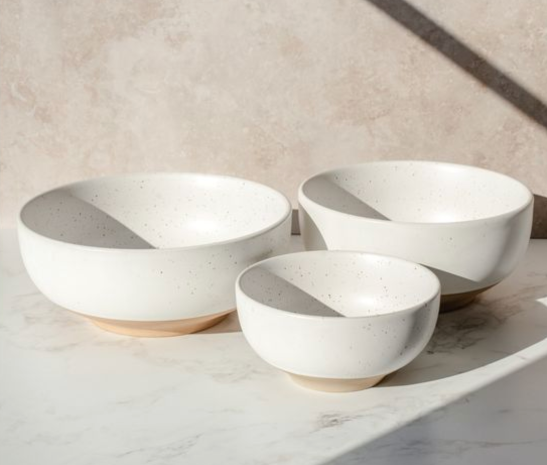 PDHH01 Two Tone Ceramic Serving Bowl set of 3