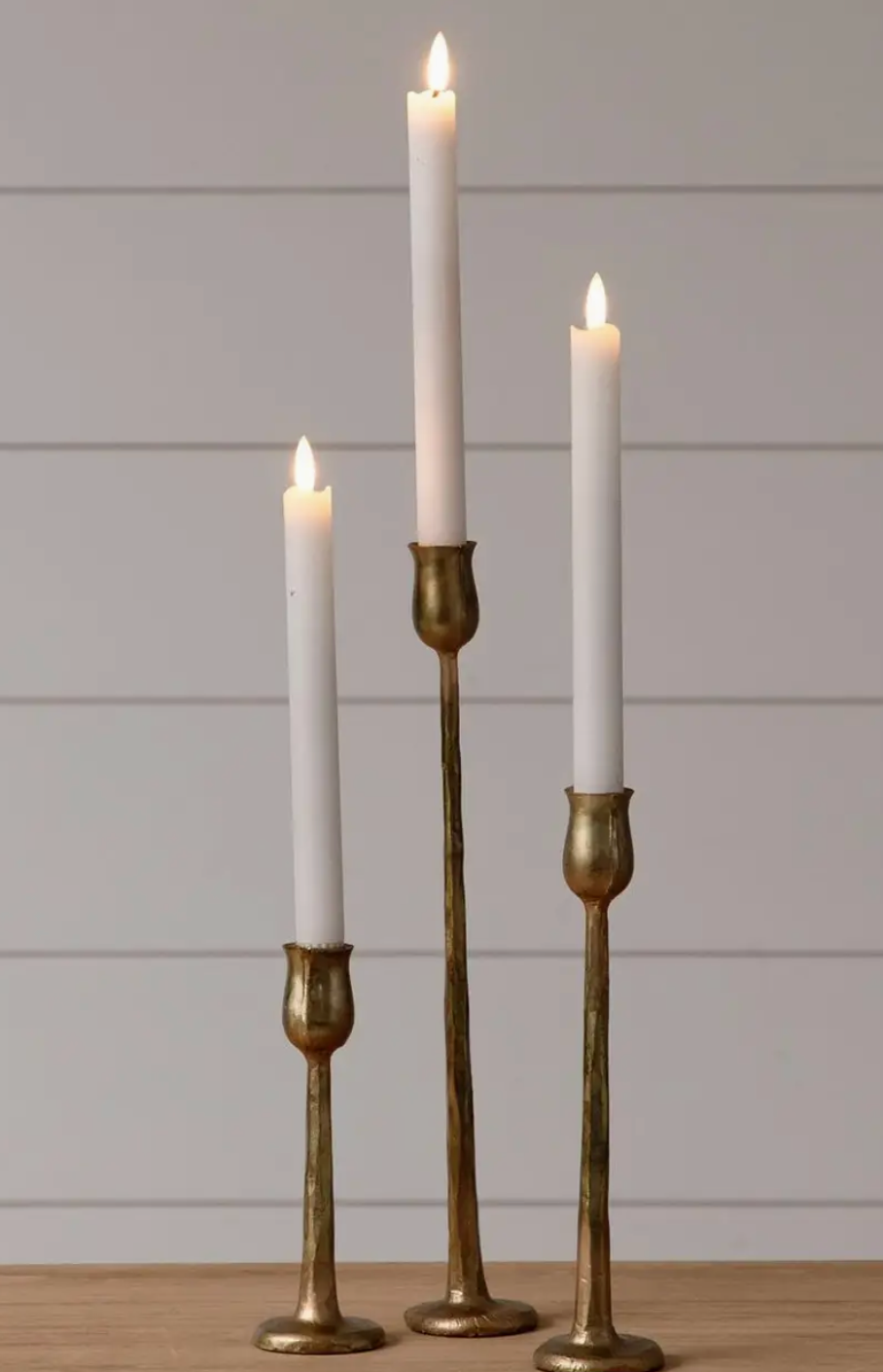 8T2619-S Metal Candle holder, Gold