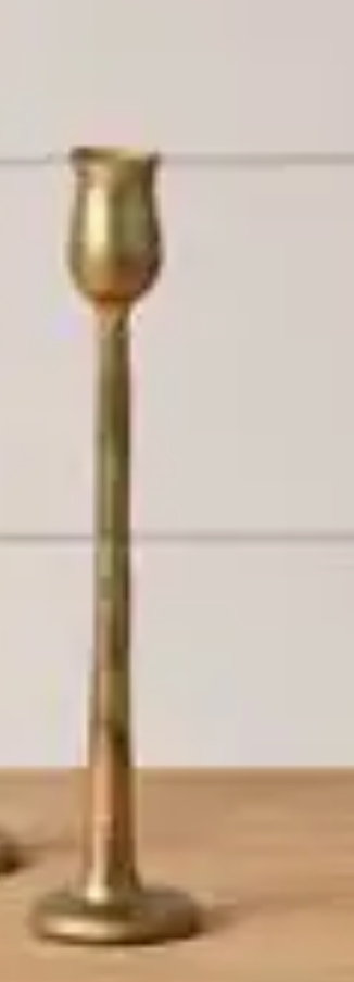 8T2619-M Metal Candle holder, Gold