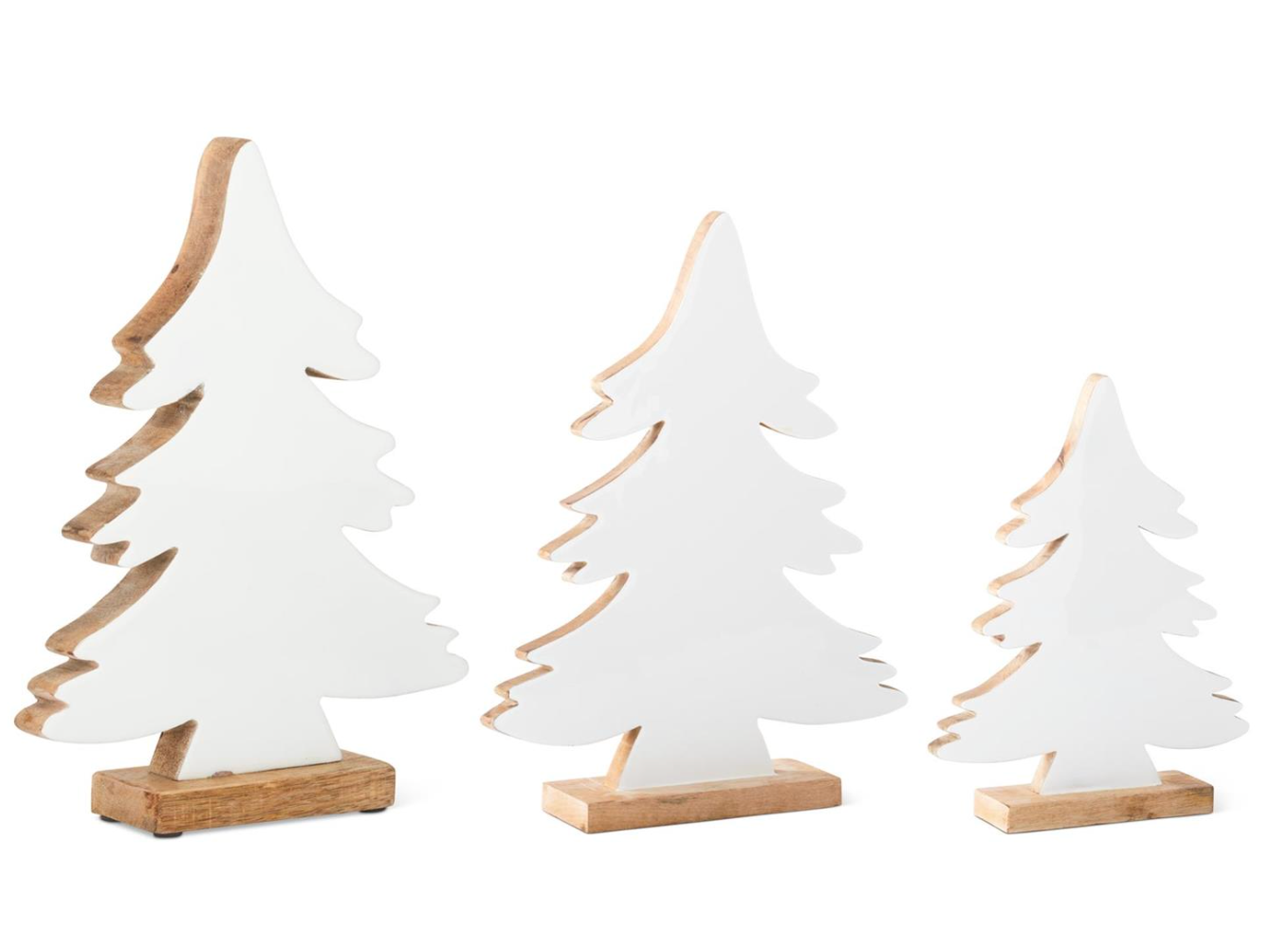 55800A-3 20.5" Wood Enameled Front Tabletop Christmas tree