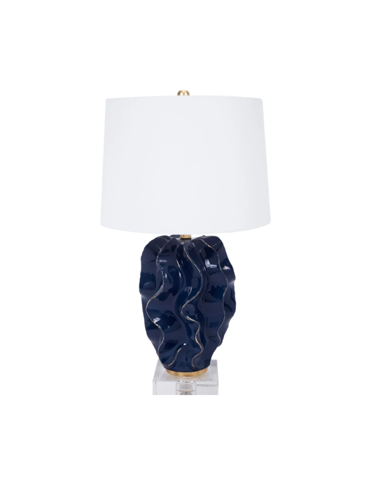 Hannah Ceramic Wave Lamp