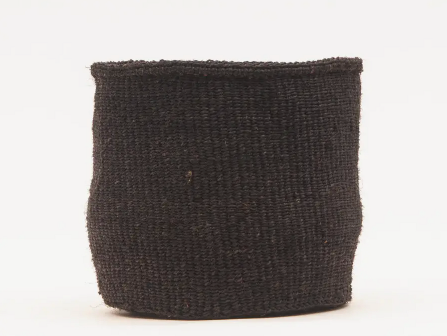 IC-120 Coal Black Woven Storage Basket
