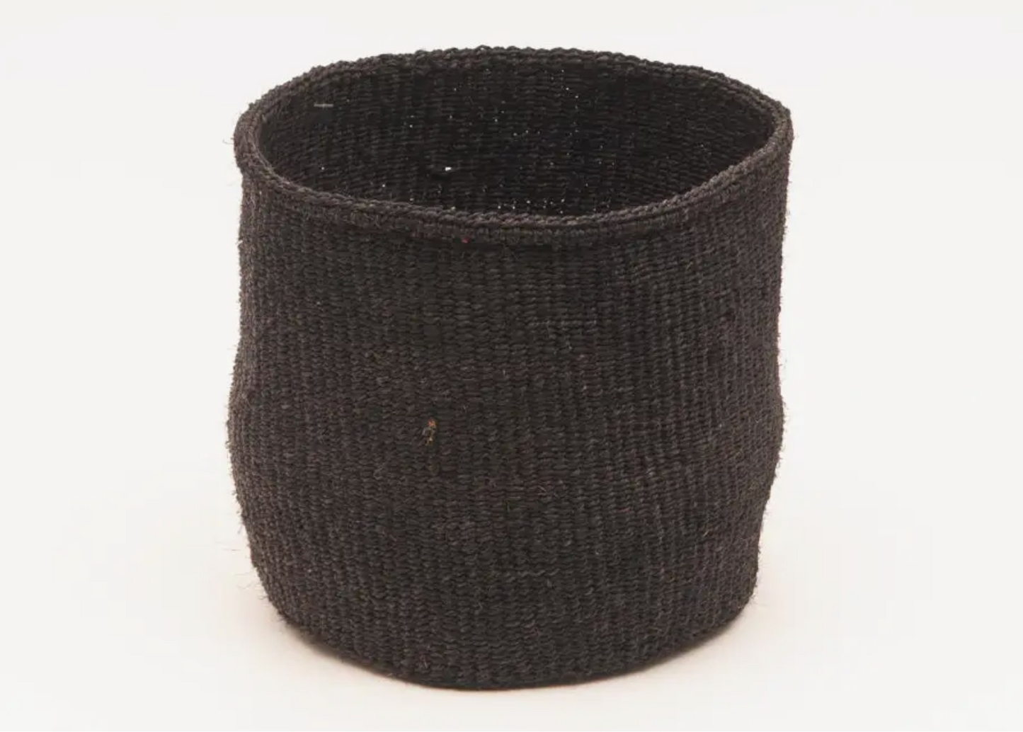 IC-120 Coal Black Woven Storage Basket