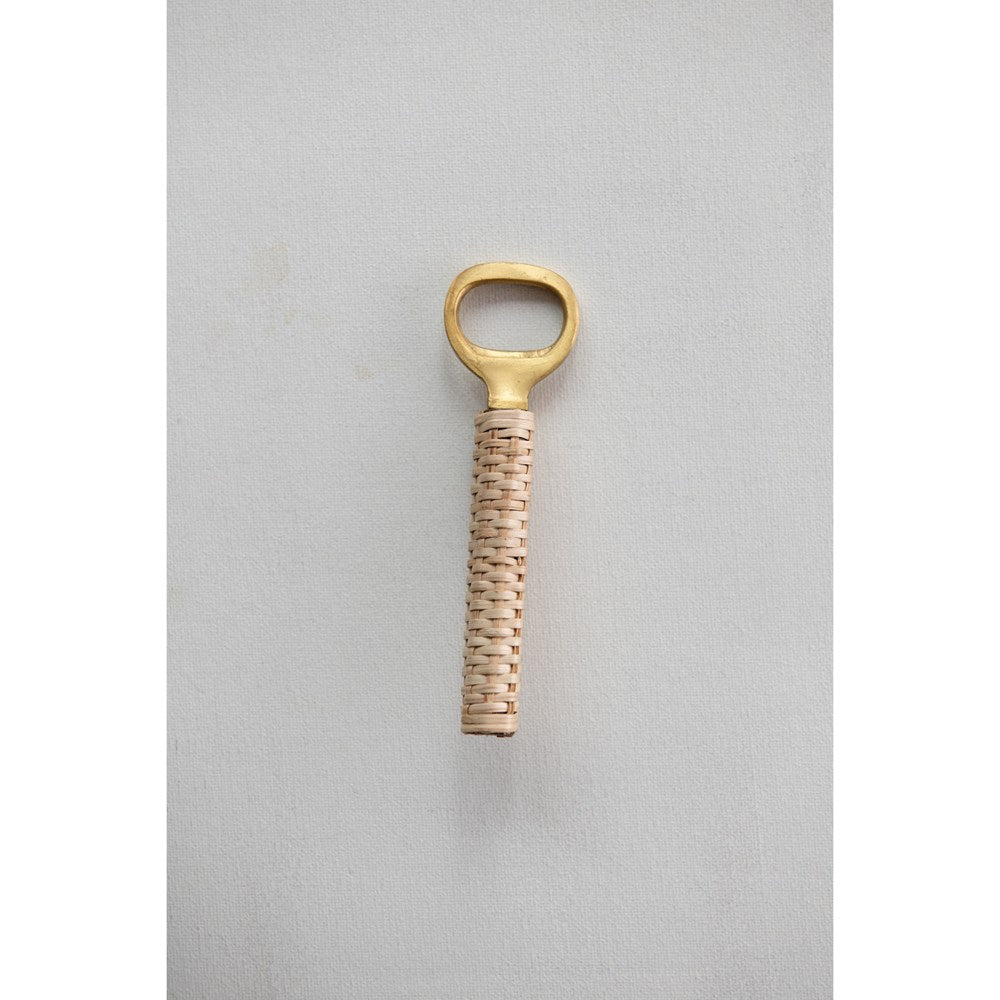 IC110 Bamboo & Brass Bottle Opener