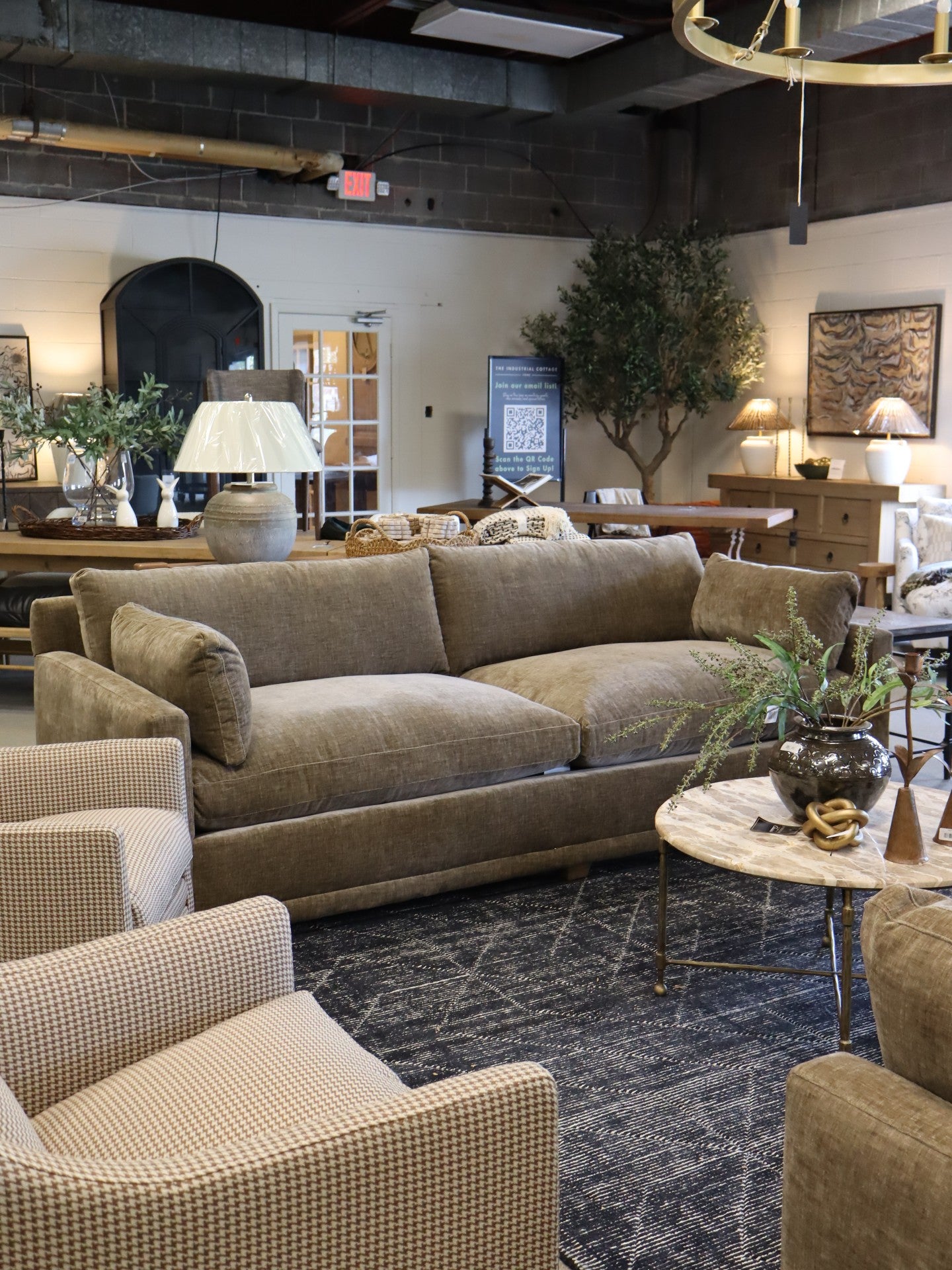 Sylvie 100" Extra Deep Sofa in Fabric 13755-80