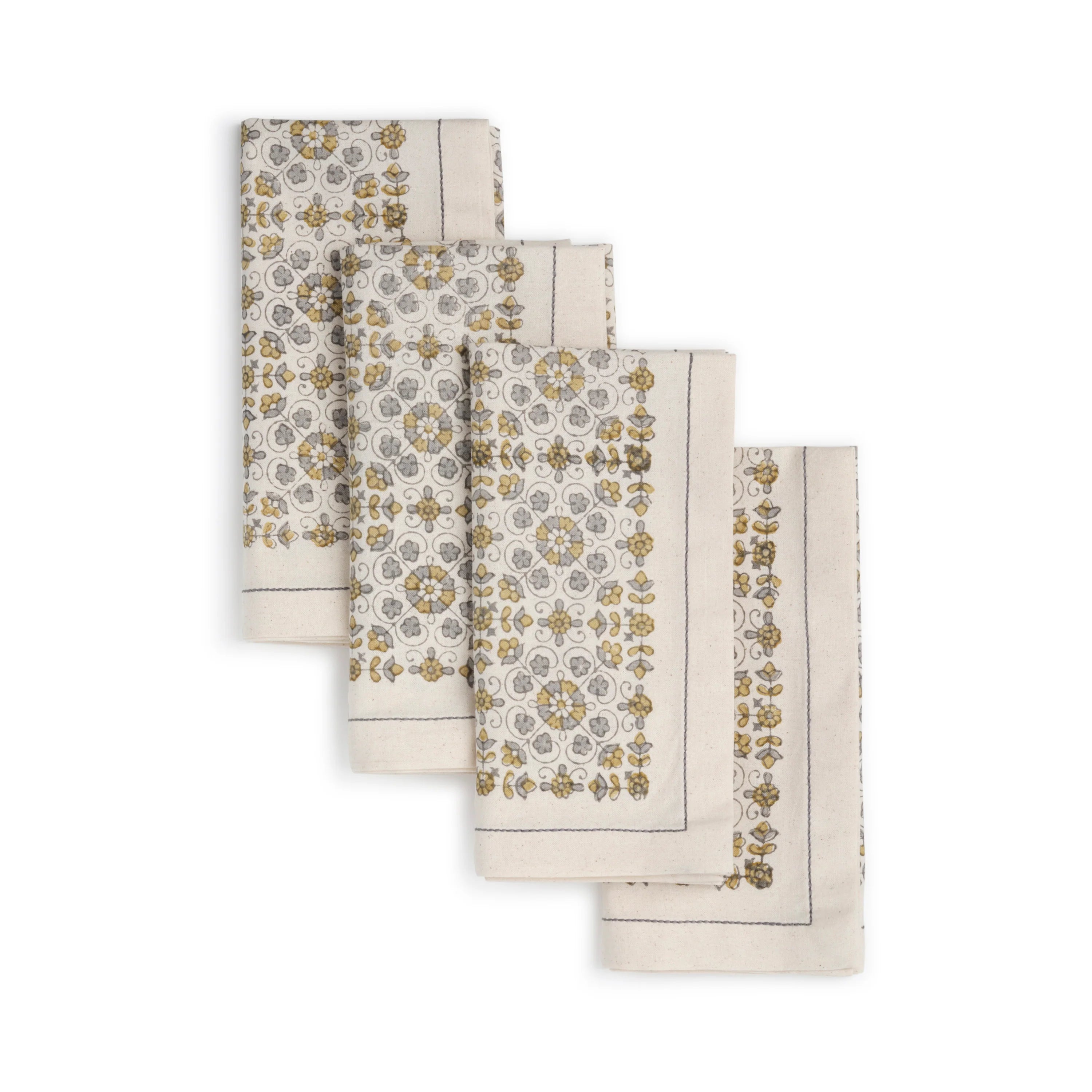 Set of 4 Cotton Napkins 18x18, 301-315-LY