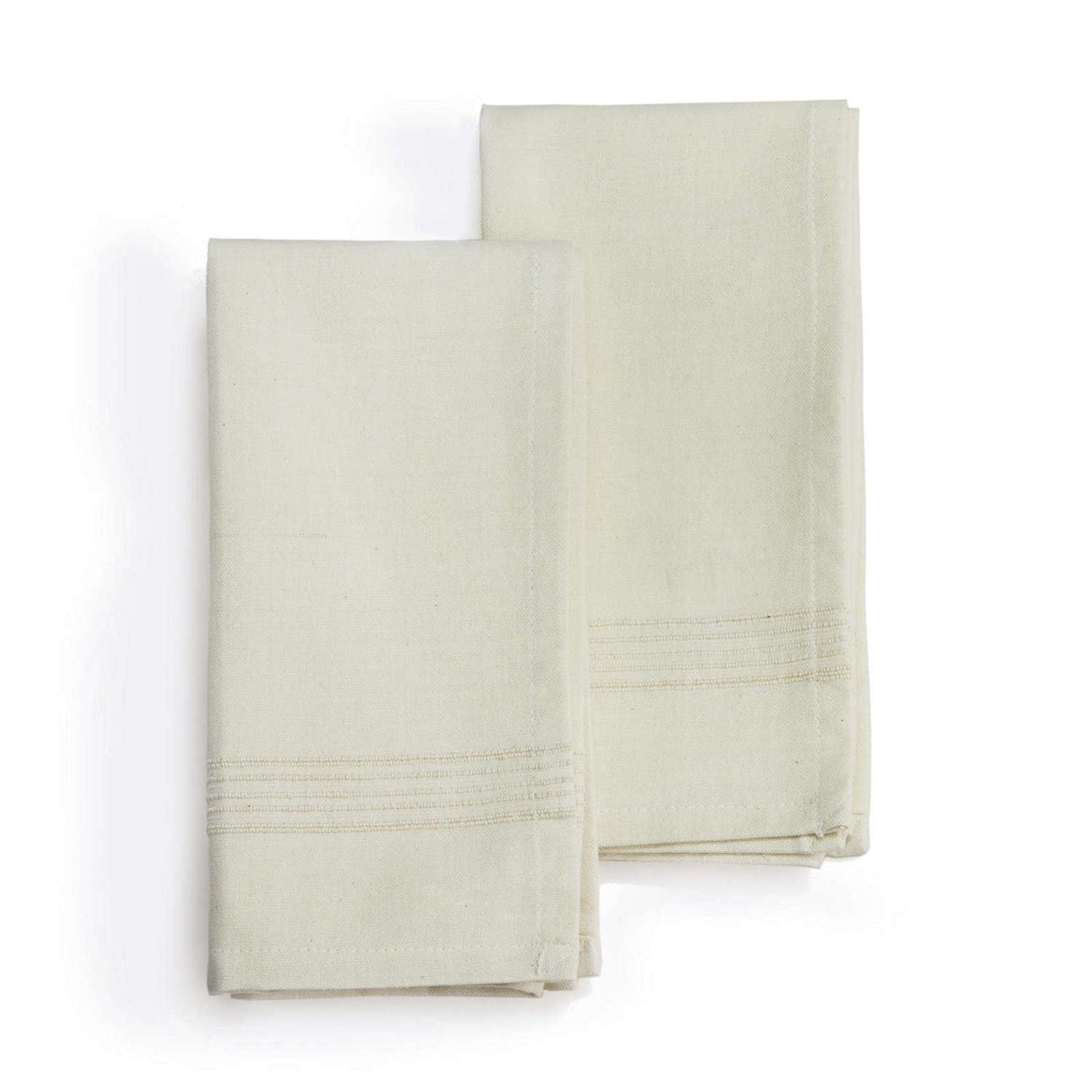 Set of 2 Cotton Napkins 20x20 Whipped Cream 301-502-NW