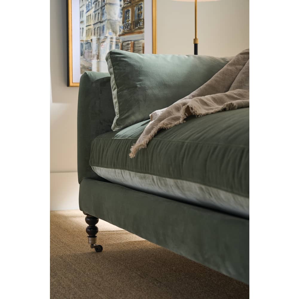 Quick Ship 71" Madeline Moss Velvet Sofa