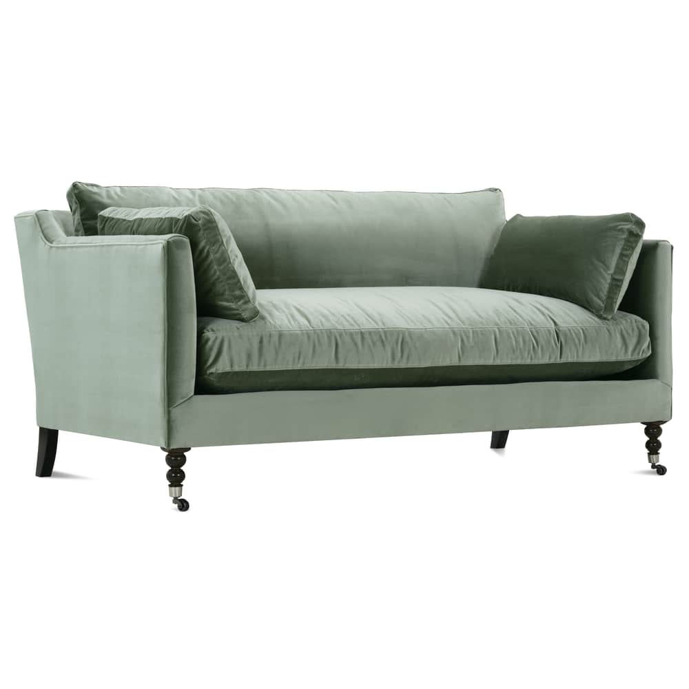Quick Ship 71" Madeline Moss Velvet Sofa