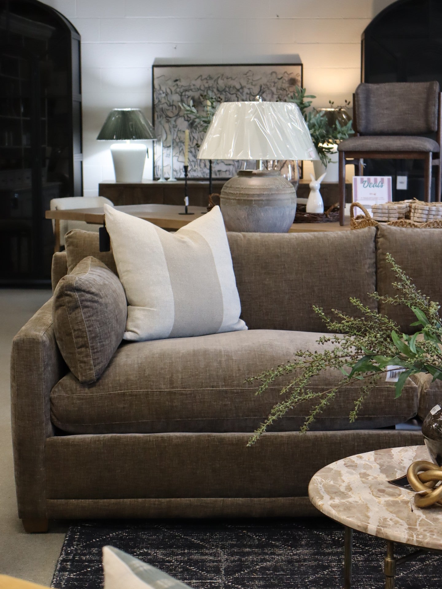 Sylvie 100" Extra Deep Sofa in Fabric 13755-80