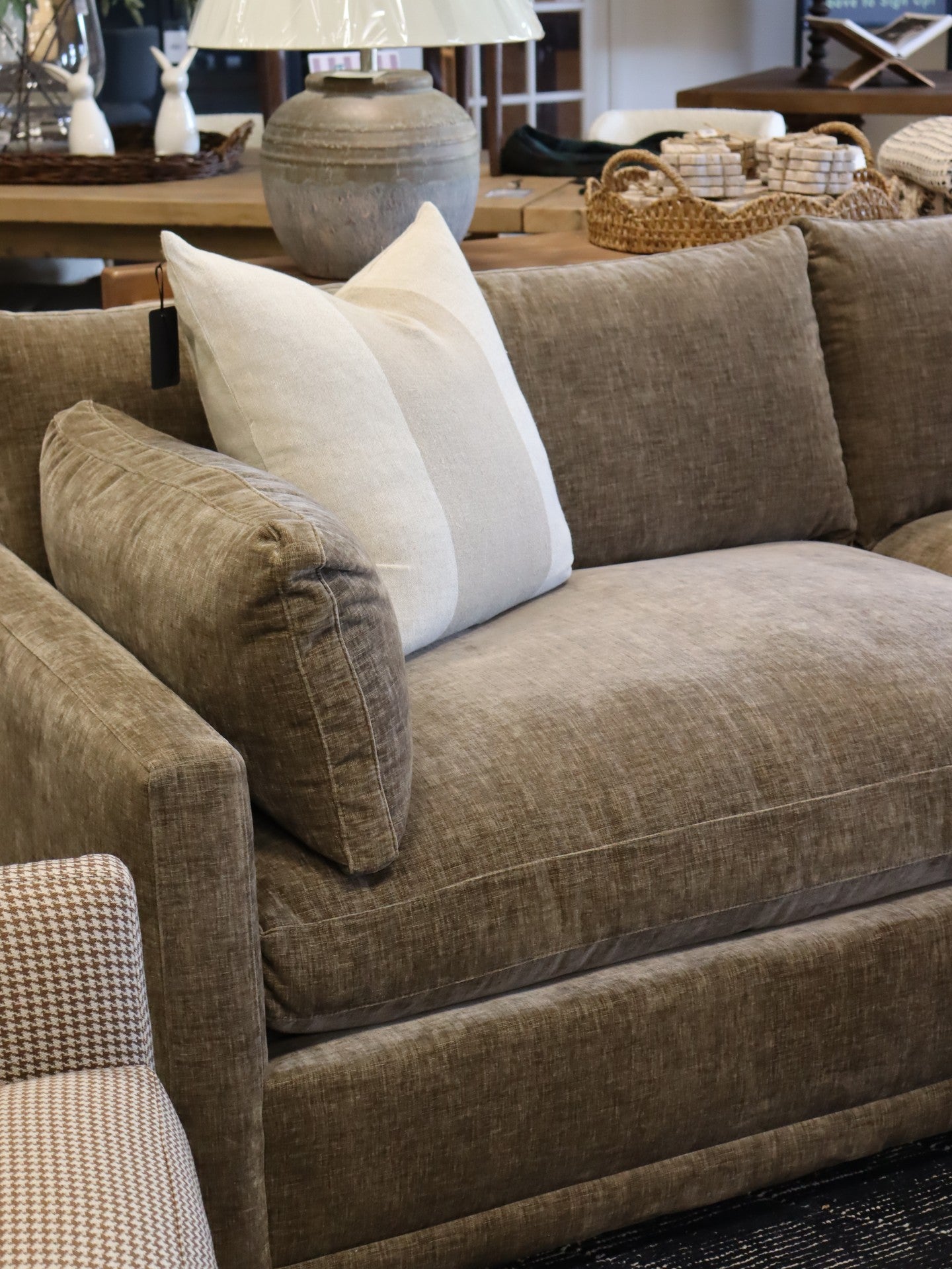Sylvie 100" Extra Deep Sofa in Fabric 13755-80