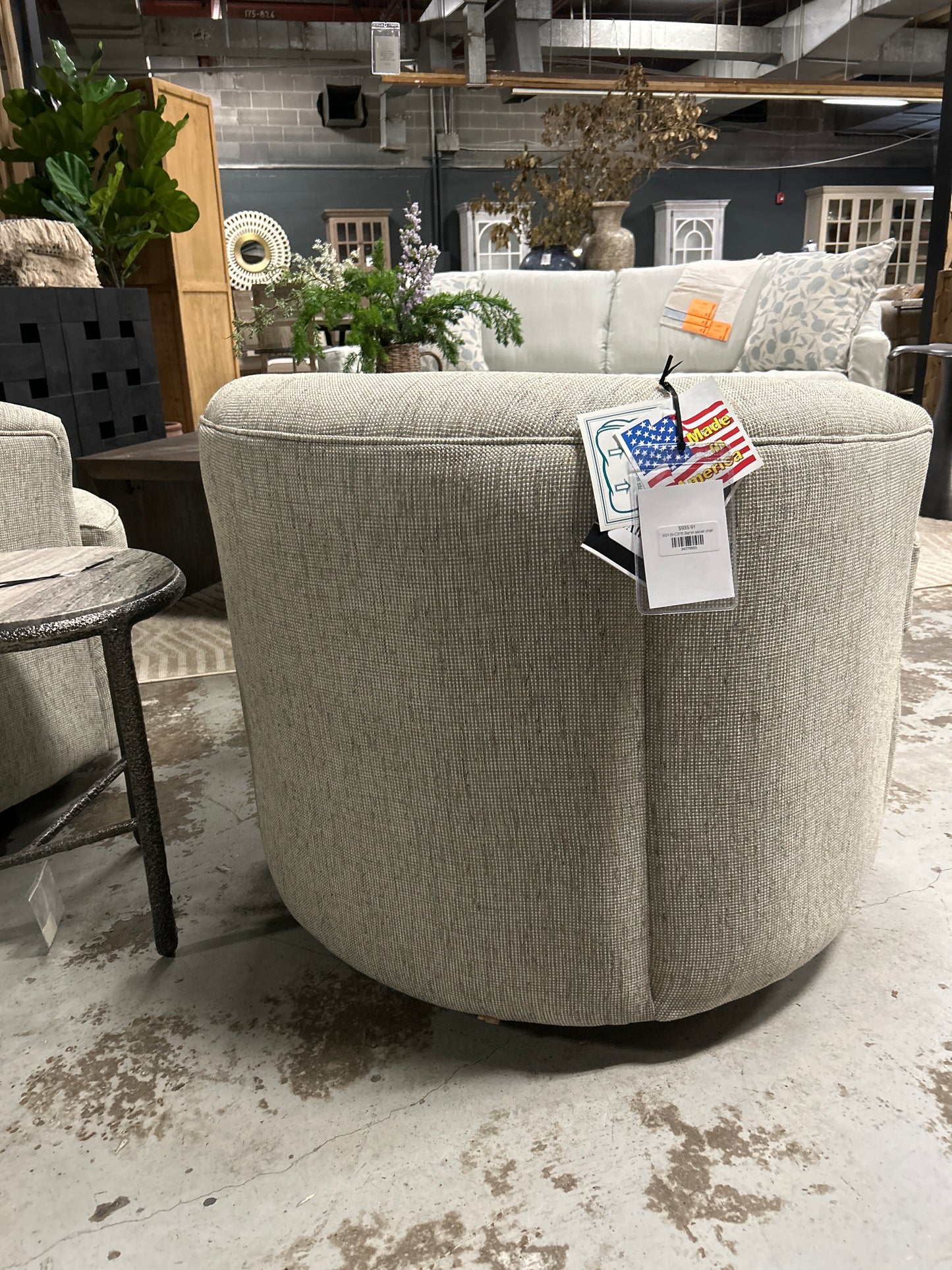 SG129-C27B Barrel Swivel Glider Chair