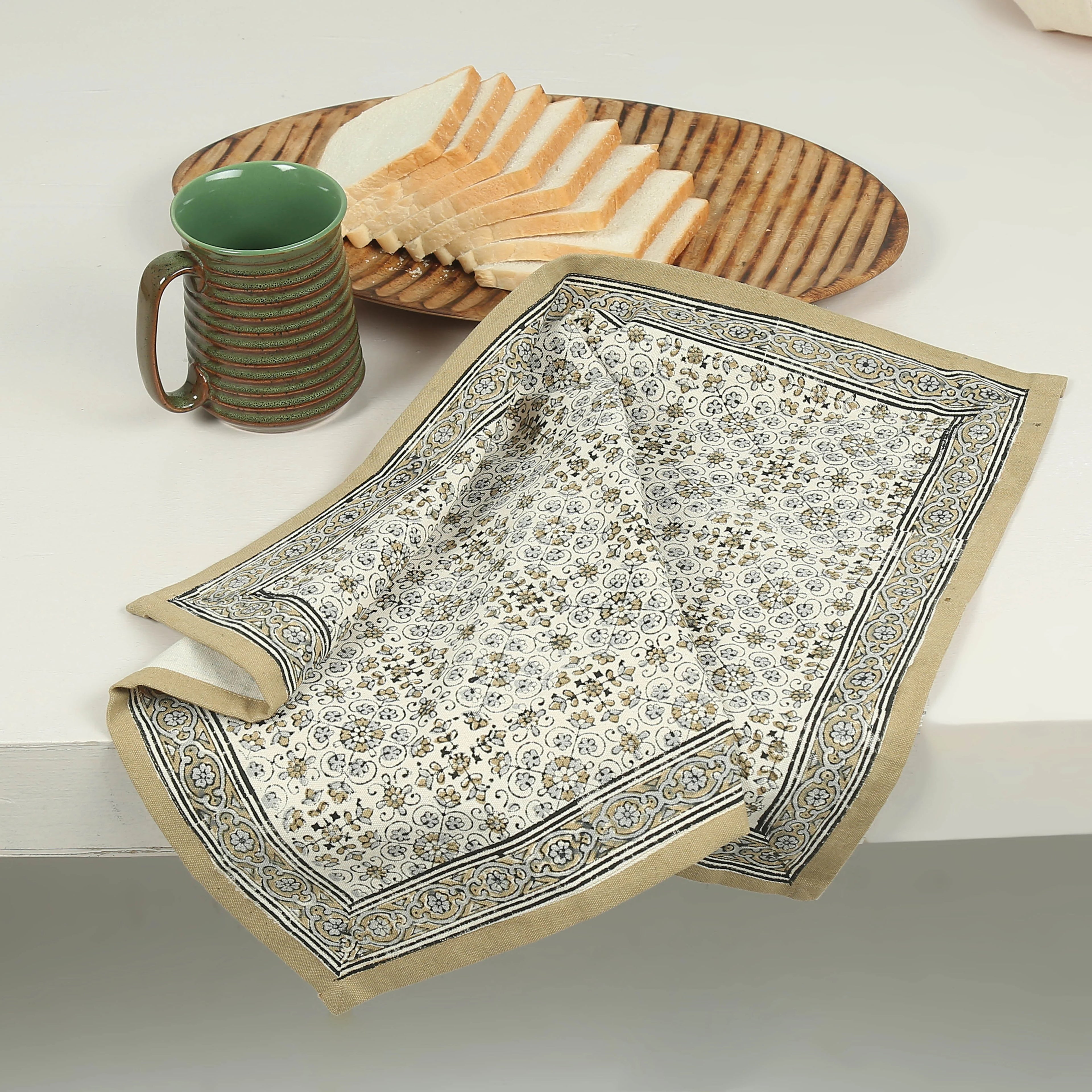 251-116-KT  Cotton Kitchen Towel Lily Sand