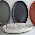 16" Oval Platter, Vanilla, SOA411-VAN