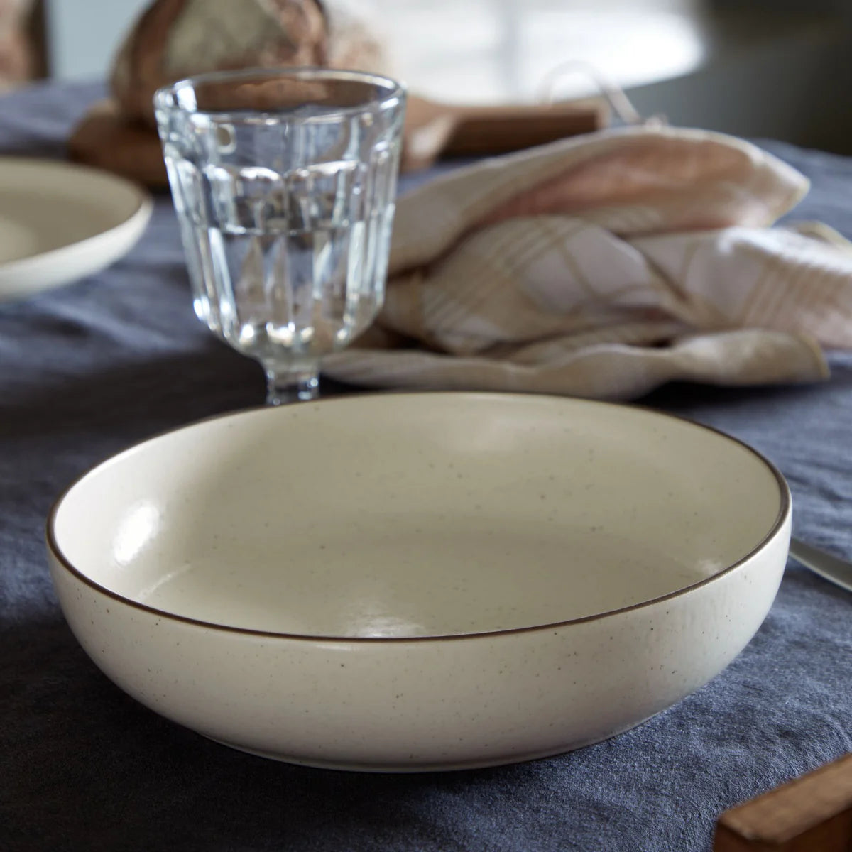 Soup/Pasta Bowl, Monterosa Cream-Cocoa, XOP223-CRC