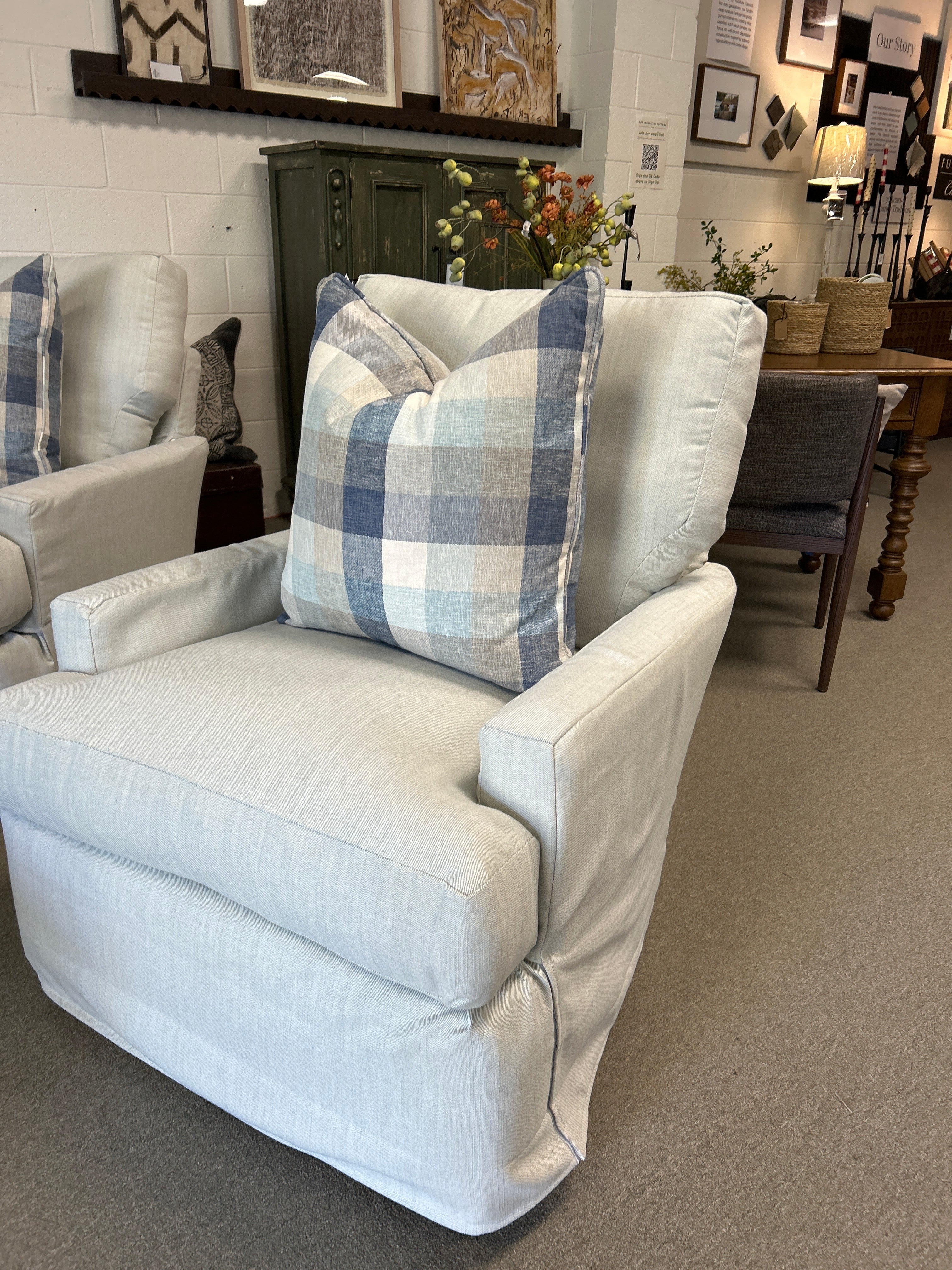 SG548-SLIP-SPA-FL SG548 Chair in Sunbrella Slip Spa
