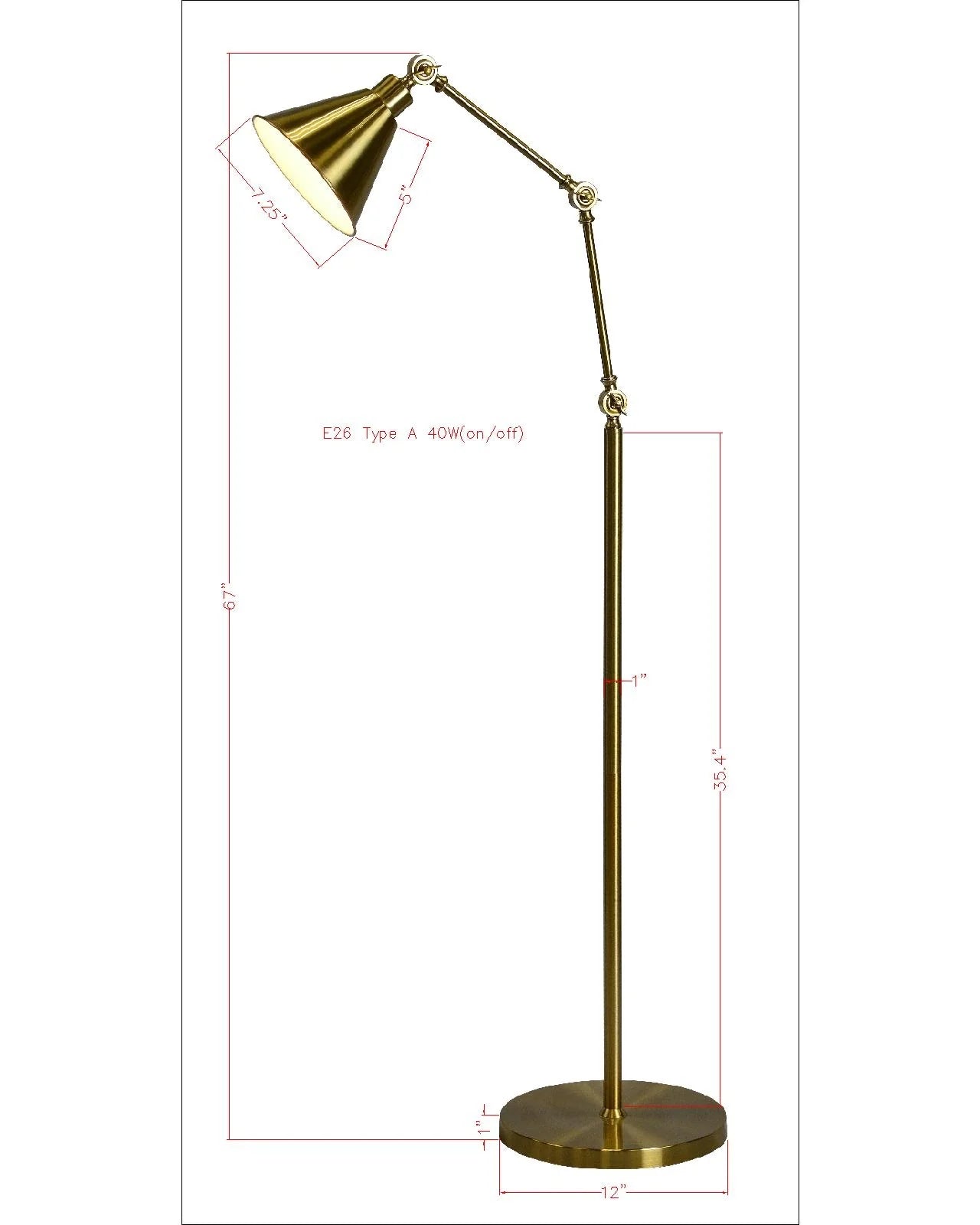 710167 Tim Floor Lamp