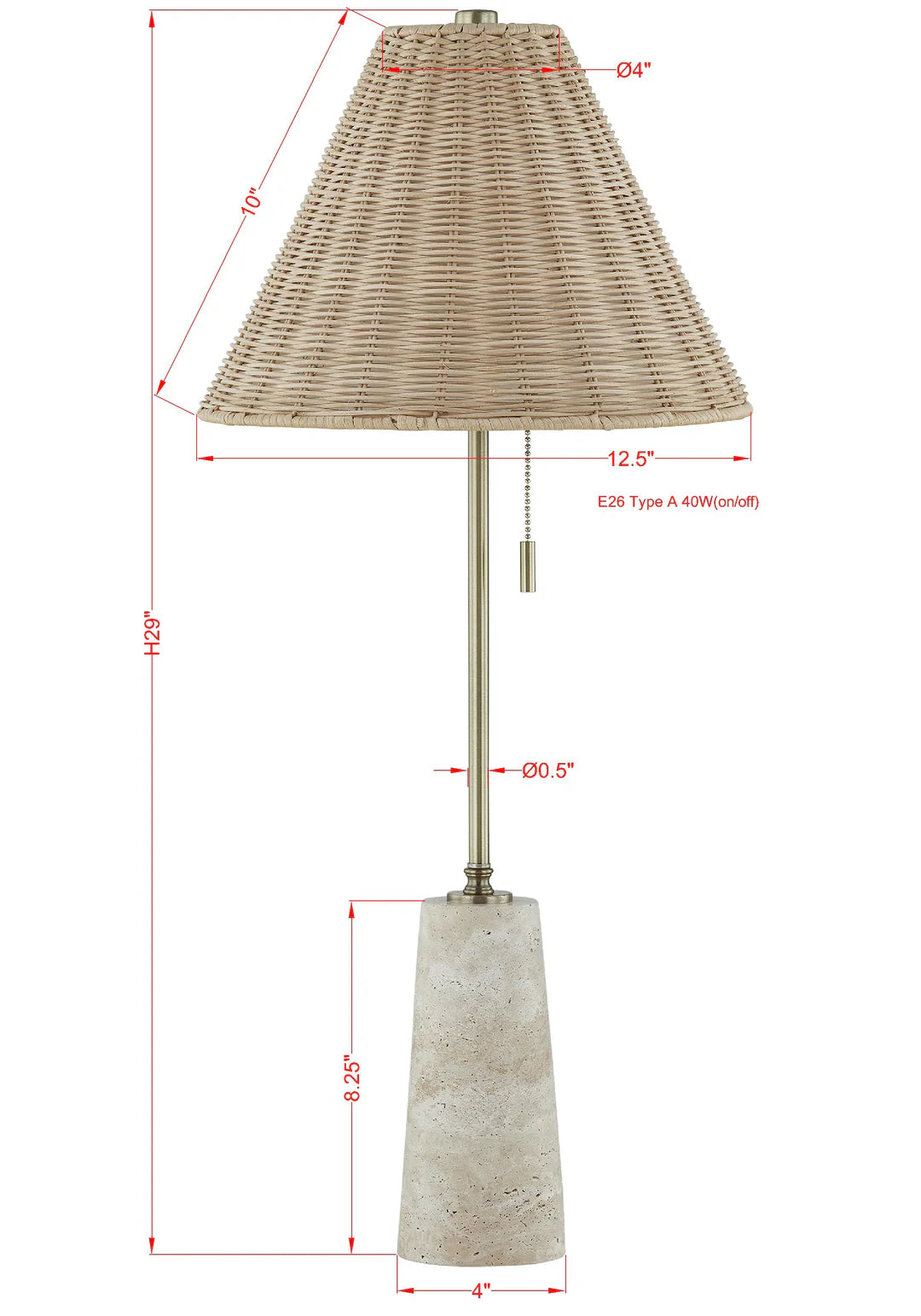 725168 Lorraine Buffet Lamp