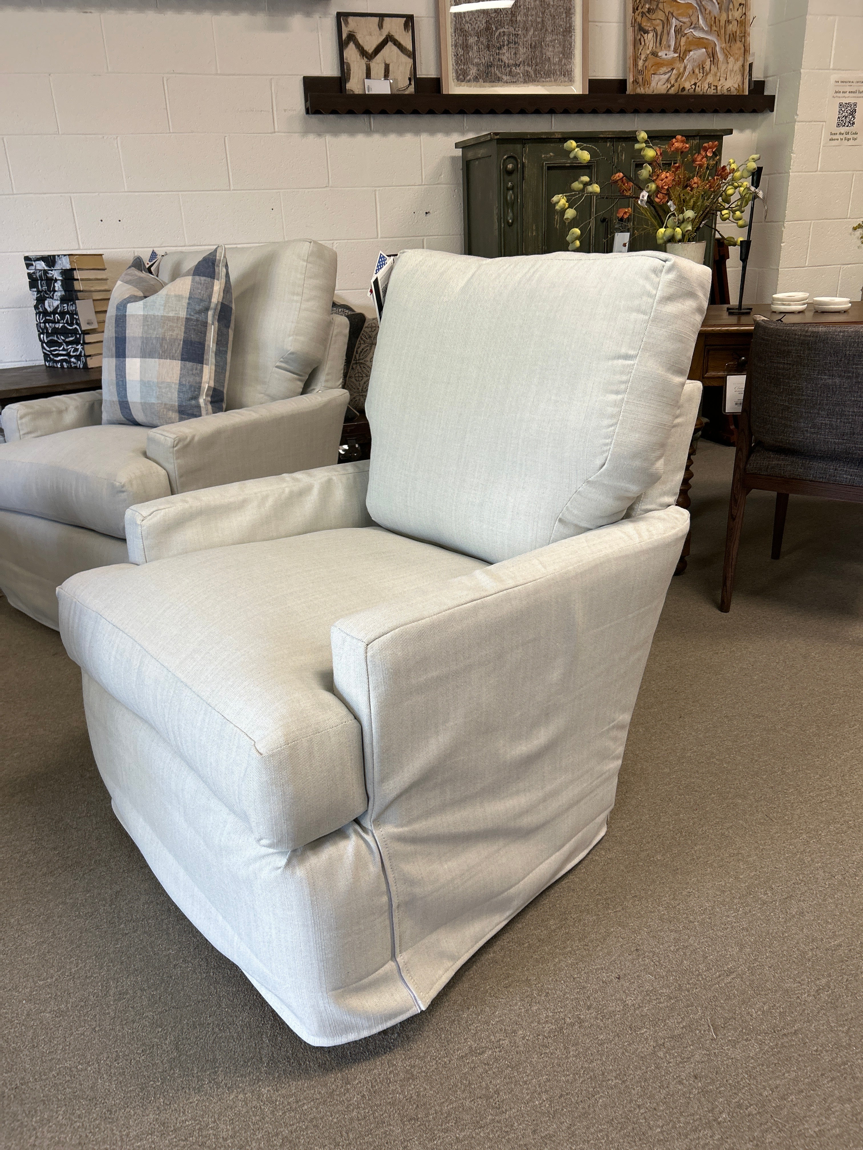 SG548-SLIP-SPA-FL SG548 Chair in Sunbrella Slip Spa