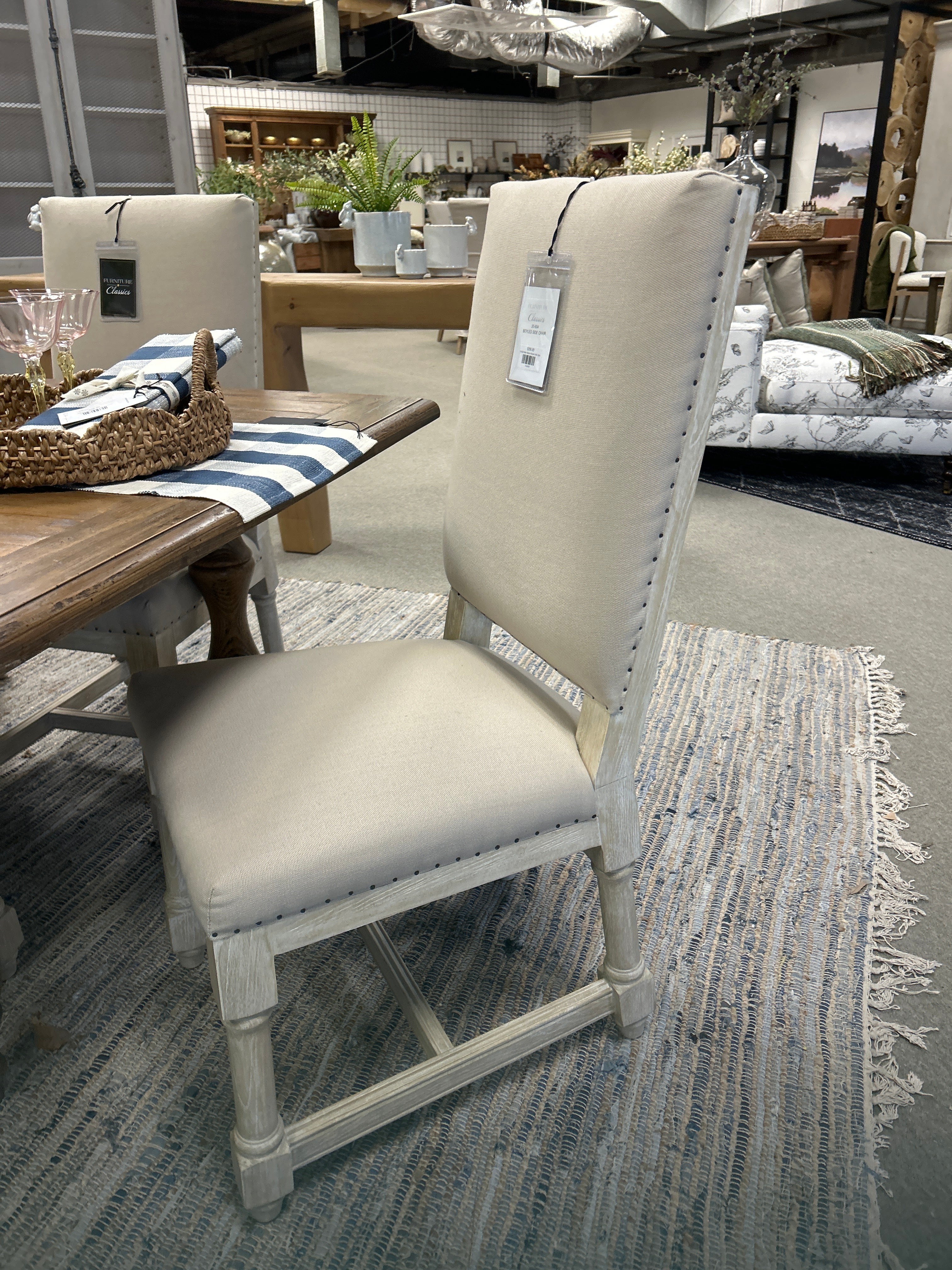 20-604 White Washed Boyles Side Chair