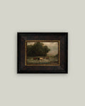 CATTLEGRAZING-53-G335A 7x9 Cattle Grazing Framed Art