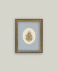 8x10 Christmas Tree with Blue Mat Art
