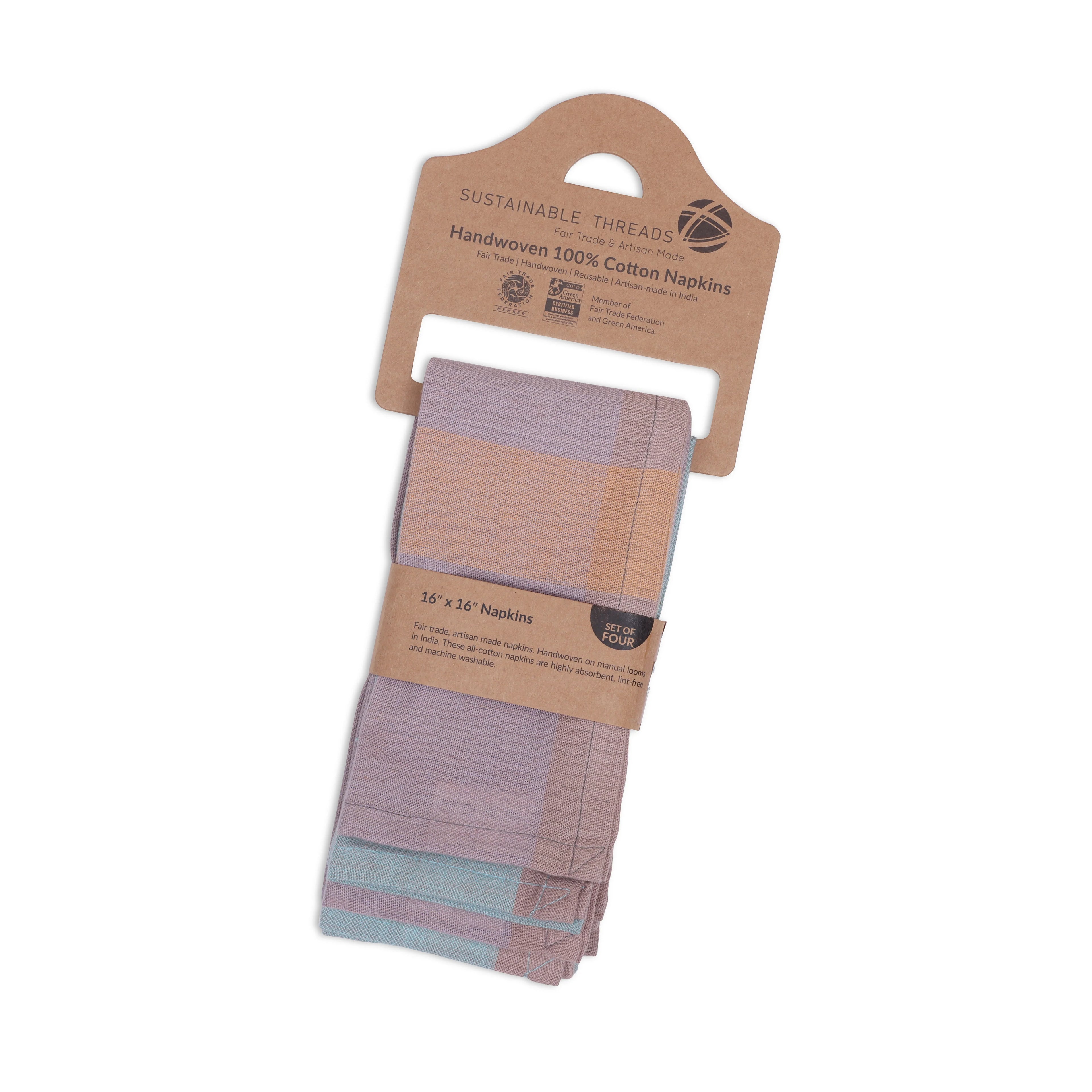 Set of 4 Cotton Napkins Cupcake, 301-199-NP