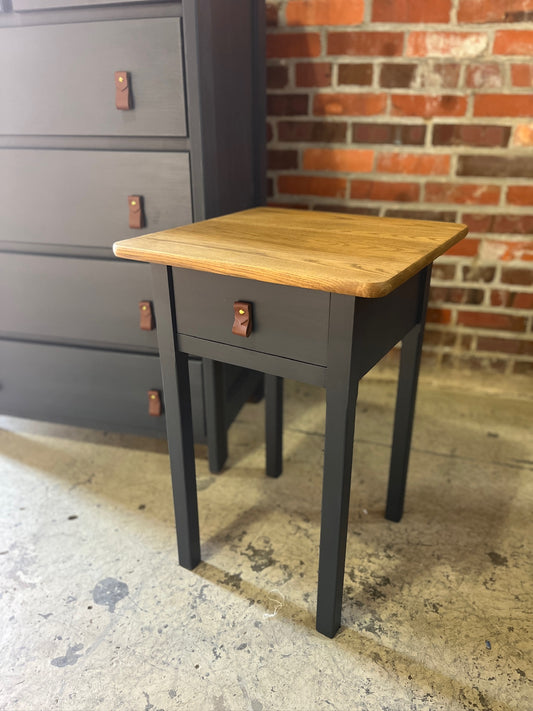 Navy Square Side Table