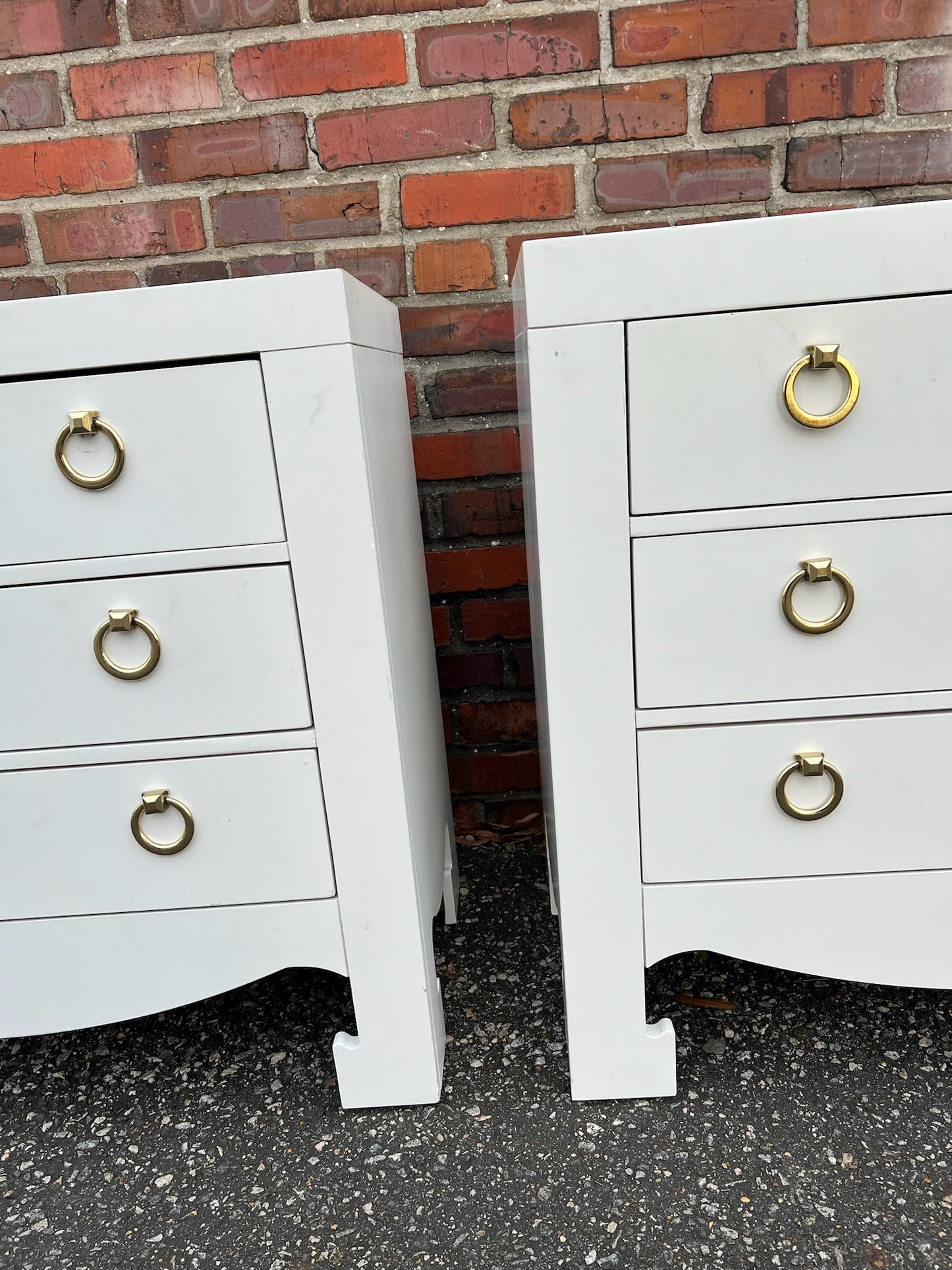 Set of Two 3- Drawer Nightstand (C)
