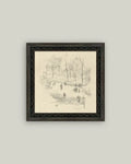 9x9 Kensington Gardens in Winter Art