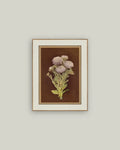 4x6 Lilac Dahlia on Brown Art