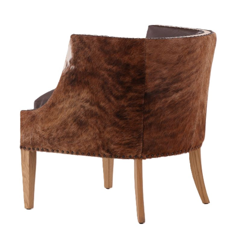 YP-25302-B Leather & Hide Occasional Chair
