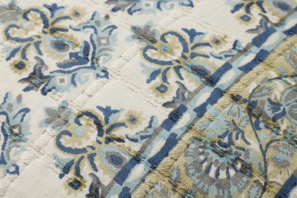 22x22 PLL0114 Blue/Multi Pillow