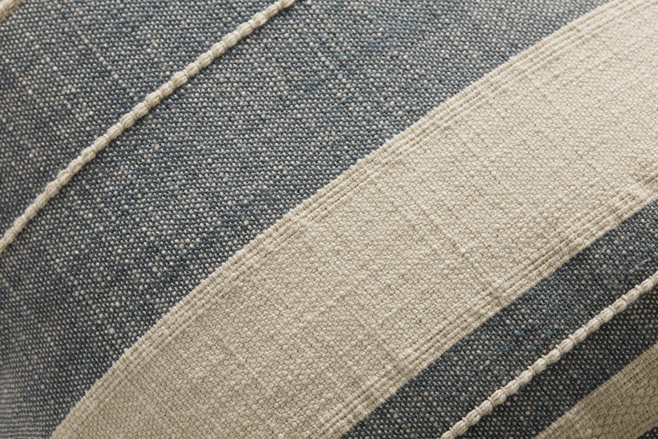 PAR0014 13x21 Mia Denim & Ivory Pillow