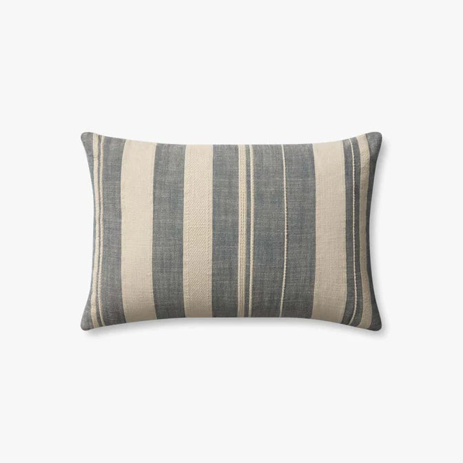 PAR0014 13x21 Mia Denim & Ivory Pillow